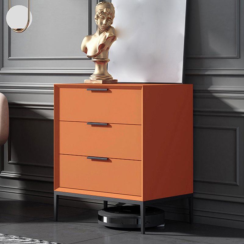 Contemporary Rectangle Accent Chest With3/4 Drawers and Straight Legs