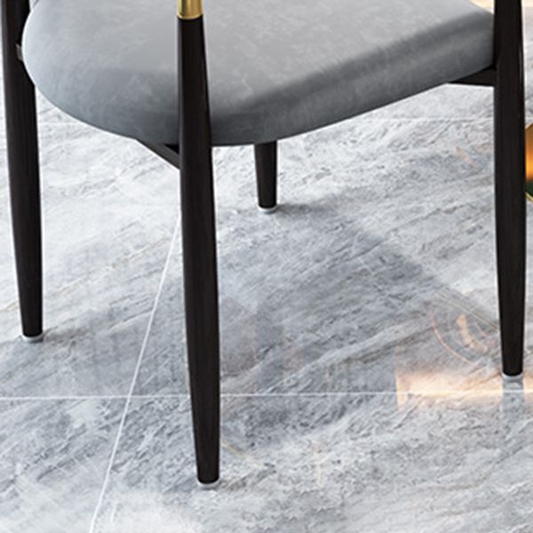 Glam 1/4/5 pièces Ensemble de restauration Base d'or et table de table en pierre pour salle à manger