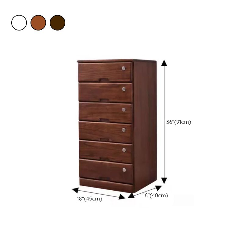 Contemporary Lingerie Chest Wood Bedroom Dresser with Drawers