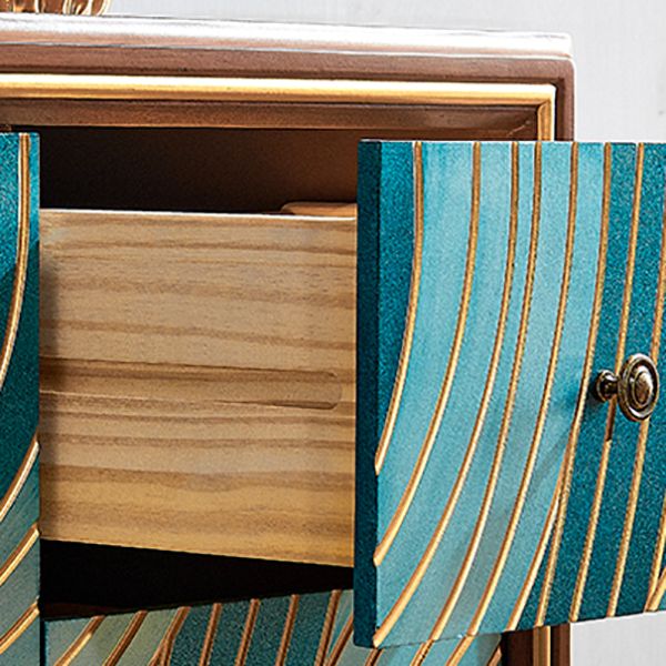 Classic Glam Storage Chest Solid Wood Dresser , 15.21 Inch Width