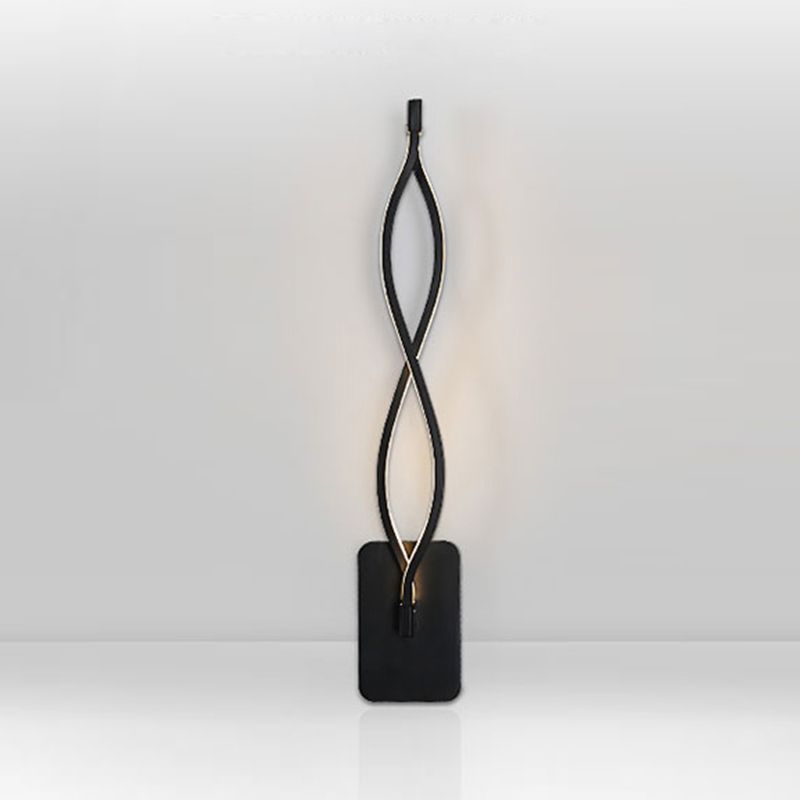 Sala de estar modernista pared apliques led lineal luz de pared simple montada en la pared