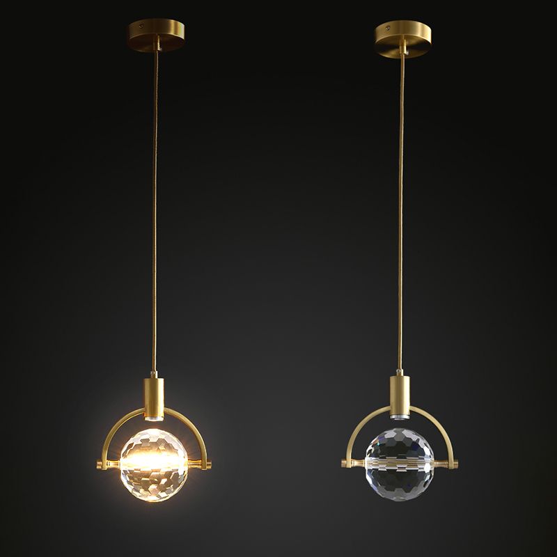 Moderner Luxusstil Hängsbeleuchtung mit einstellbarem Kabelkristall 1 Light Pendell Light Kit