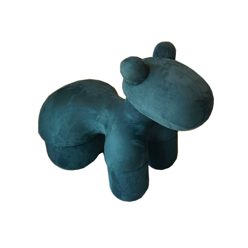 Modern Fabric Accent Chair Animal Armless Slipper Chair for Living Room