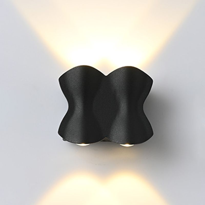 Matte Black Metal Simplicidad LED LECH LEAP LECHE MODERNA DEL ALTO MODERNO LUCHAS DE ACONCE