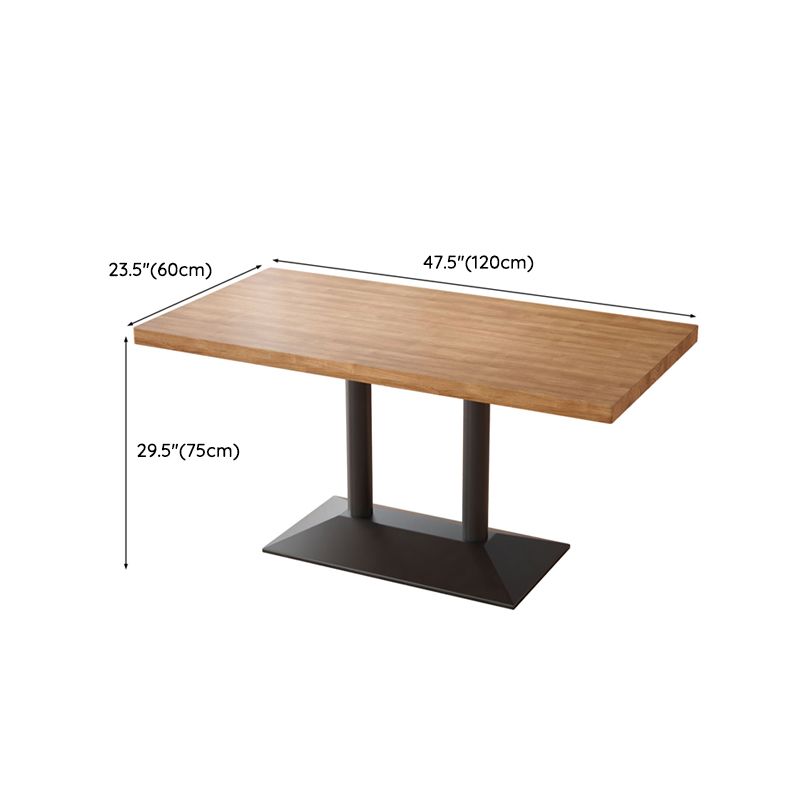 Light Brown Dining Table Set 1/2/3/5 Pieces Industrial Dinette Set