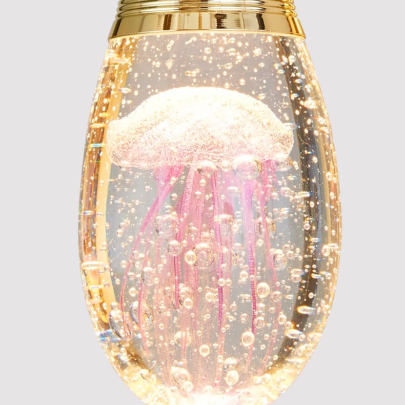 Nordic Style LED Sconce Light Fixture Teardrop Wall Lighting Fixture with Crystal Shade