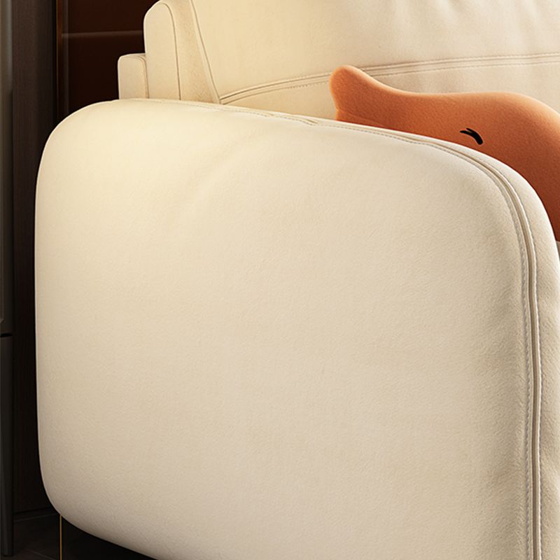 Modern Futon Sofa Bed 30.31" Wide Fabric Storage Futon with Storage