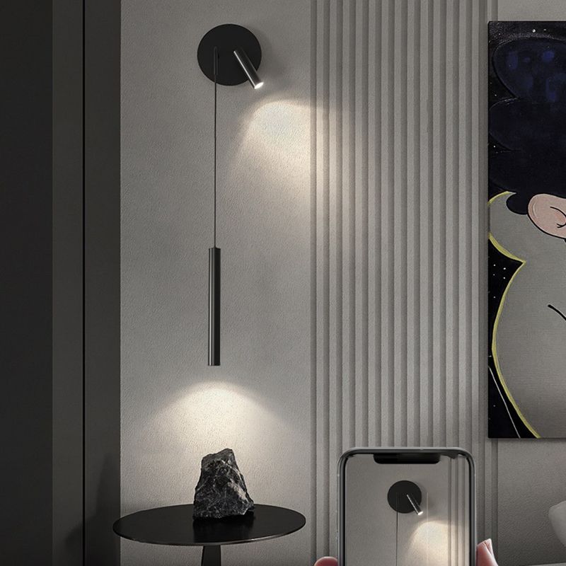 2-Light Modernism Black Wall Mounted Sconce Linear Wall Light for Foyer