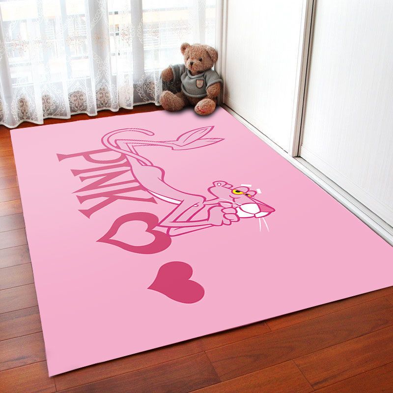 Cute Kids Room Rug Multi-Color Animal Pattern Rug Synthetics Anti-Slip Backing Easy Care Carpet