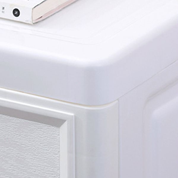 Scandinavian Nursery Dresser Plastic Kids Nightstand , 11.7 Inch W