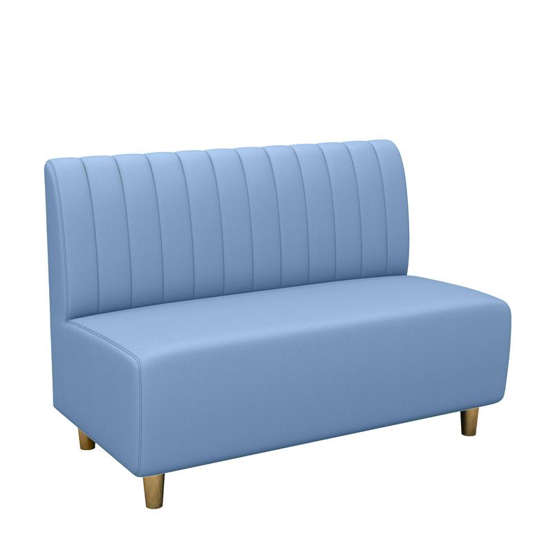 Divano glam contemporaneo oro 47,27 "d x 25,59" w x 33,46 "divano a 2 posti per ristorante