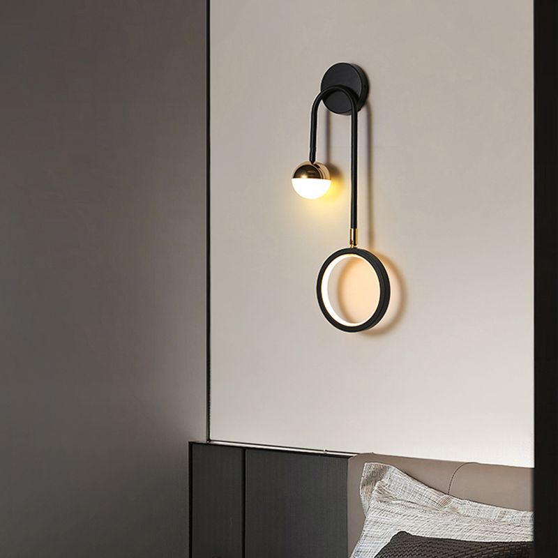 Créative Metal Mur Light moderne Geometric Wall Light Sconce pour chambre à coucher