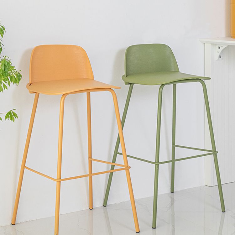 Modern Style Metal Bar-stool Plastic Counter Bar Stool for Kitchen