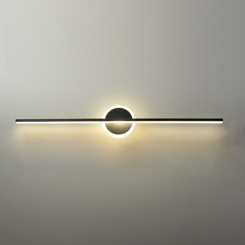 Light Luxury Metal Vanity Light Geometry LED Vanity Lamp with Acrylic Shade for Bedroom