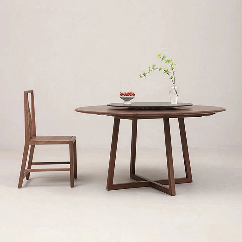 Pine Wood Modern Dining Set with Wooden Chairs 1/2/5 Pcs Dinette Set for Home