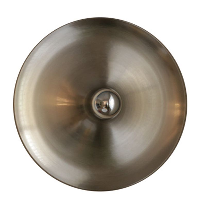 Metal Round Wall Sconce Single Light Contemporary Wall Light in Chrome / White / Orange
