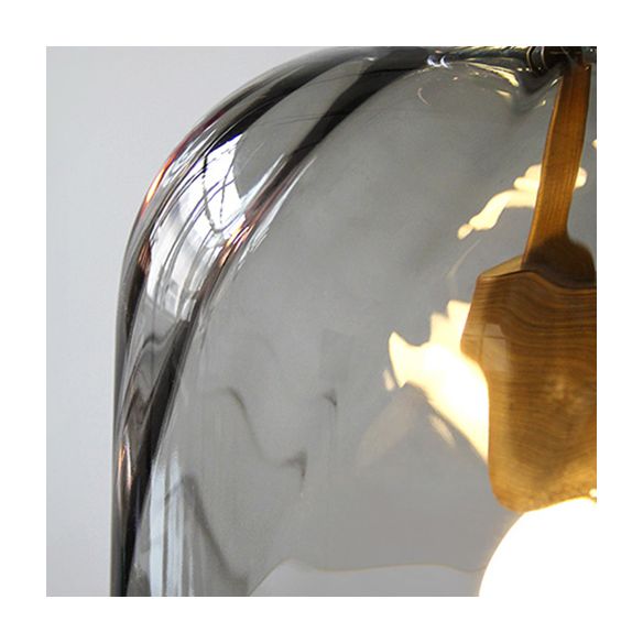 Pink/Blue/Amber Globe/Cylindrical/Dome Suspension Pendant Modernist 1 Light Smooth/Water Glass Hanging Ceiling Light