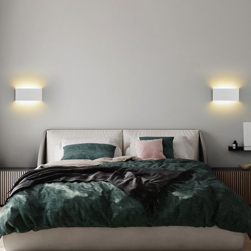 2-Light Rectangular Sconce Light Modern Metal Sconce Light Fixture