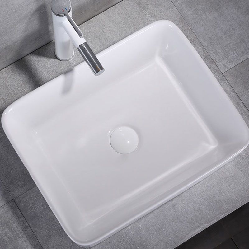 Porcelain Bathroom Sink Contemporary Simple Vessel Bathroom Sink