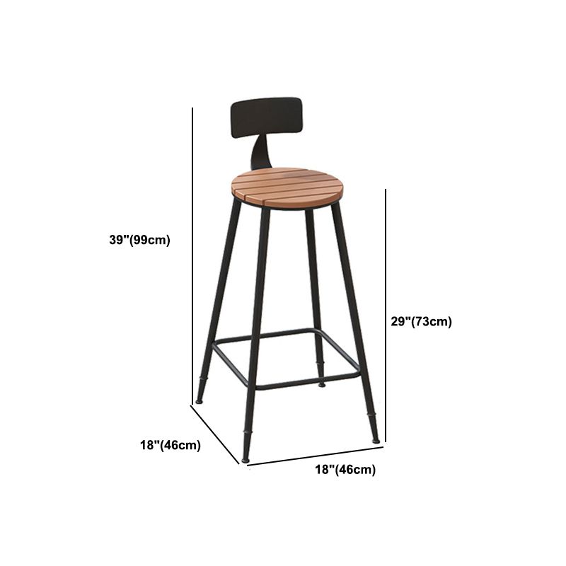 Industrial Brown Bar Table Set 1/2/5 Pieces Wood Counter Table for Indoor