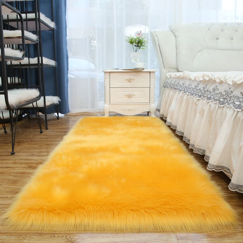 Eenvoud woonkamer tapijt funky gewoon tapijt polyester shag tapijt met niet-slip achterste