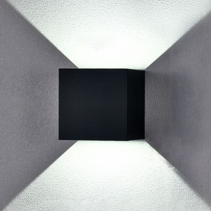 Lampe murale géométrique de style moderne métal métal 2 lumières éclairage mural