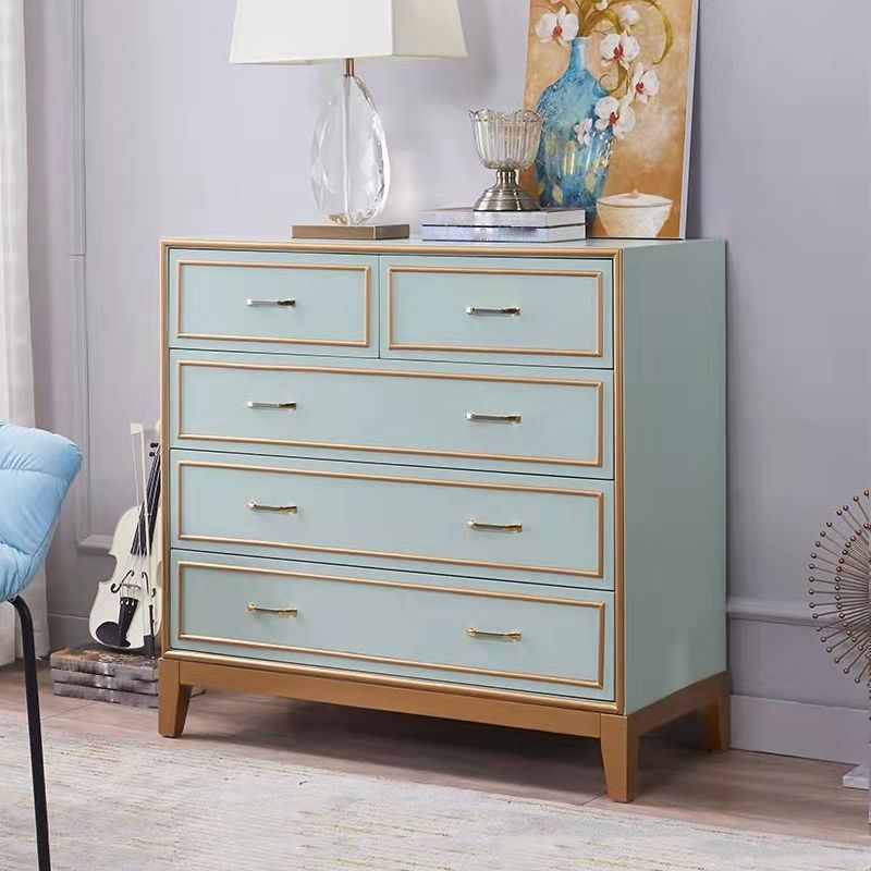 Wooden Dresser Classic Glam Storage Chest Dresser with Drawers