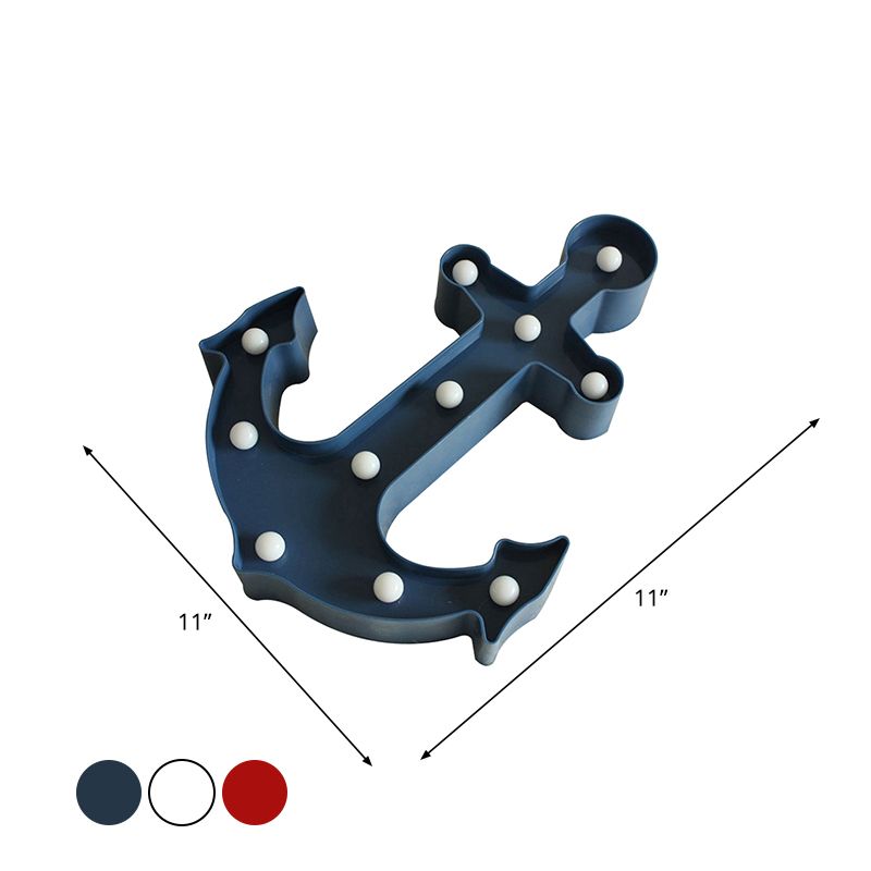 Elemento a vela e illuminazione per comodini in plastica Lampada da parete a led nordica per la camera da letto per bambini