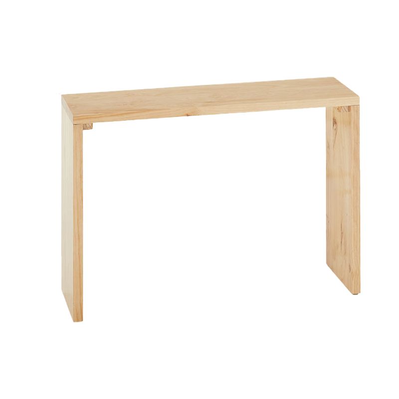 Rectangle Modern Bar Height Table Sled Wood Natural Counter Table for Living Room