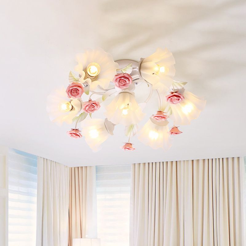 Countryside Spiral Semi Mount Éclairage 7 lumières