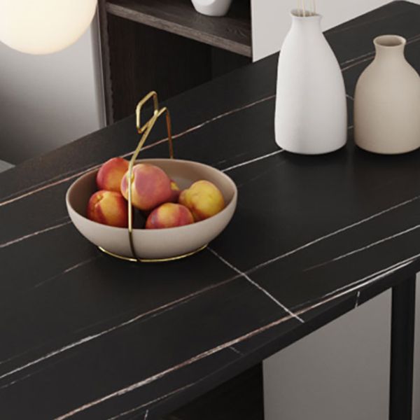 Rectangle Bar Table Contemporary Bar Table with Trestle Base,47.24"W x 23.62"L x 41.34"H
