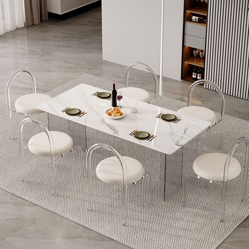 Modern Stone Dining Table 1/2/5/7 Pieces Dining Set for Dining Room