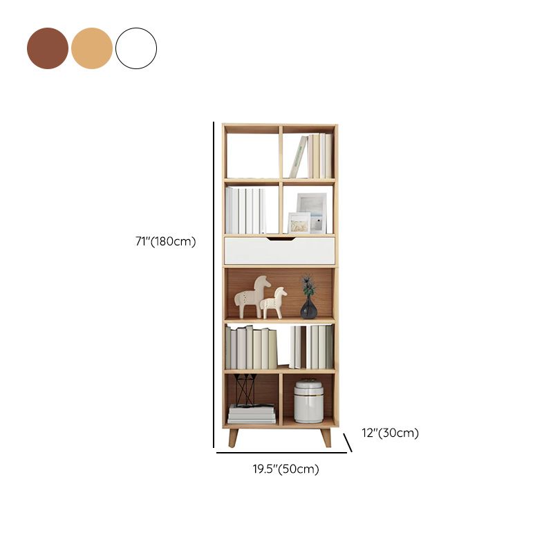 Contemporary Style Simple Wood Chest with Shelves for Living Room