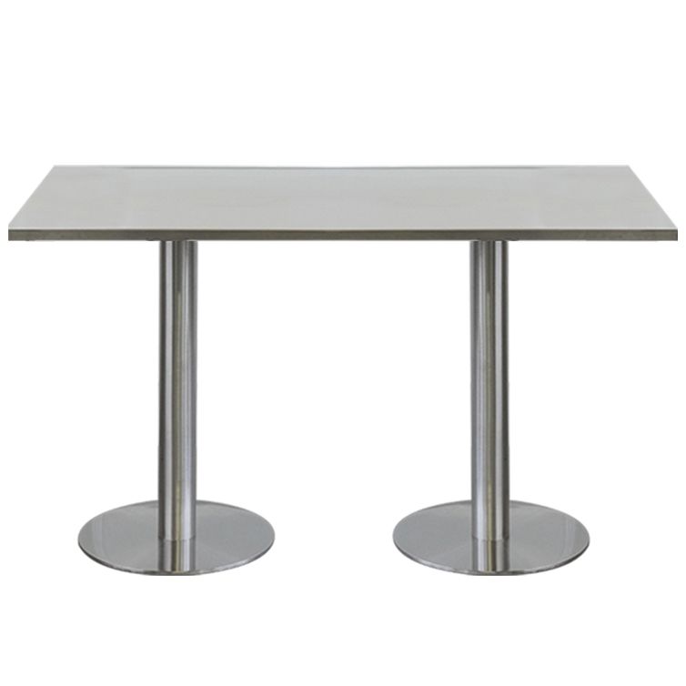 Industrial Style Dining Site Table Stainless Steel Dining Room Collection