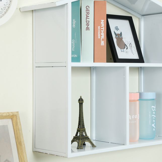 Libreria montata a parete di ferro scandinavo libreria orizzontale, 31,5 "l x 7,9" w x 21,7 "h