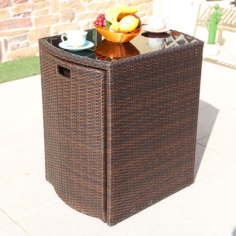 Modern Style Bistro Set Metal Base 3 Pieces Bistro Set for Outdoor