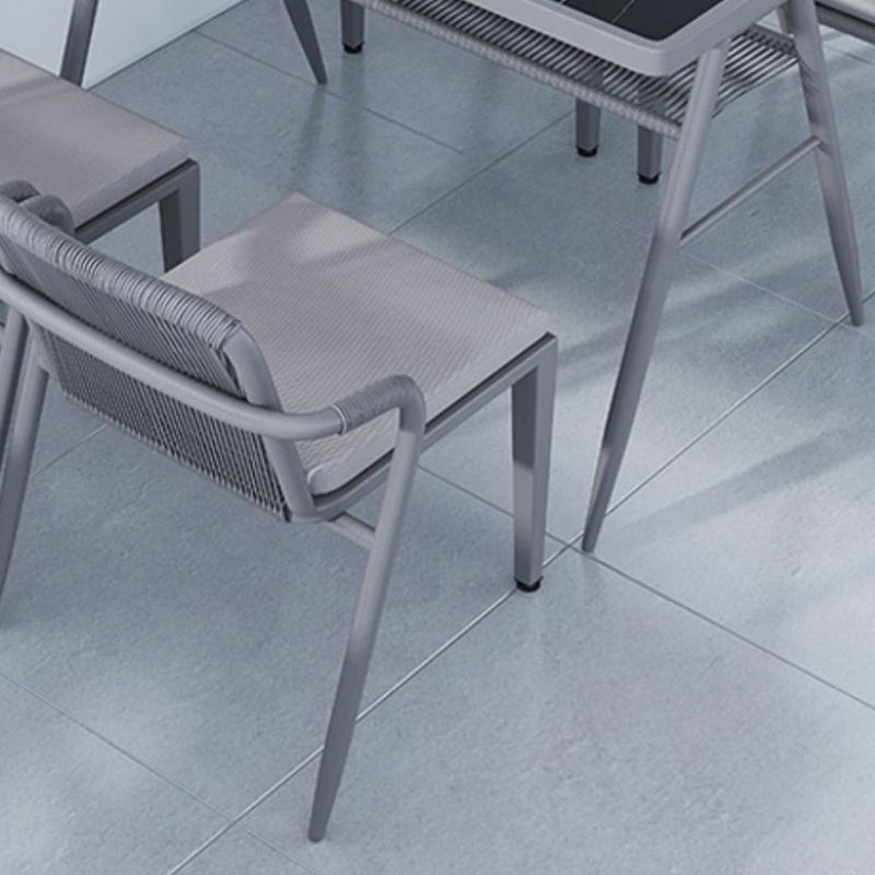 Contemporary Style Dining Set 1/3/5 Pcs Dining Table Set for Outdoor
