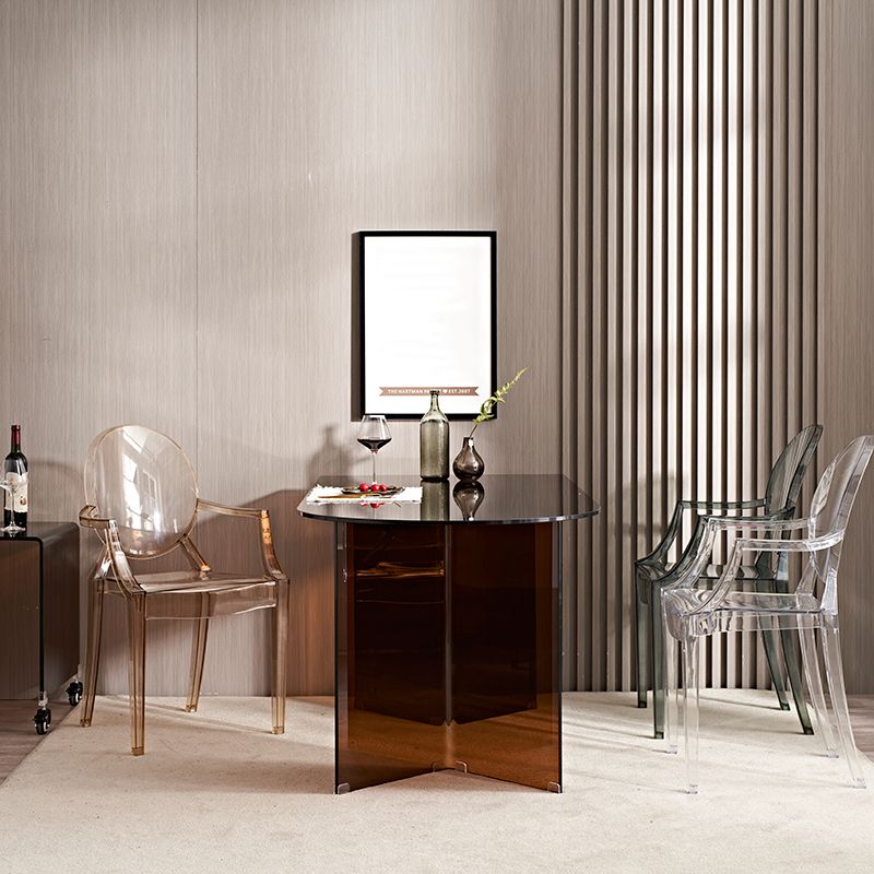 Tempered Glass Modern Free Form Indoor Table Glass Table for Dining Room