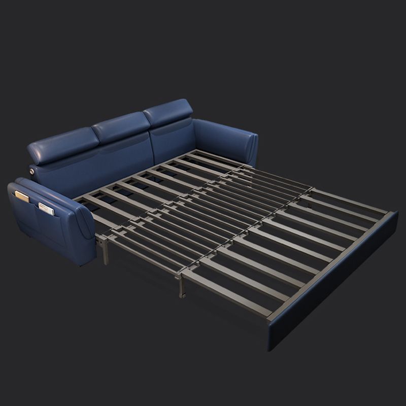 Blue Convertible Sofas Water Resistant Sofa Bed with Storage