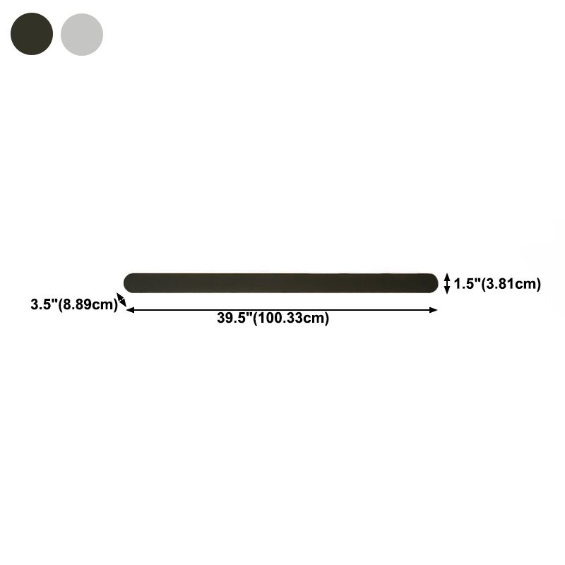 Metal Straight Wall Light Nordic Style 1 Light LED Wall Sconce for Living Room