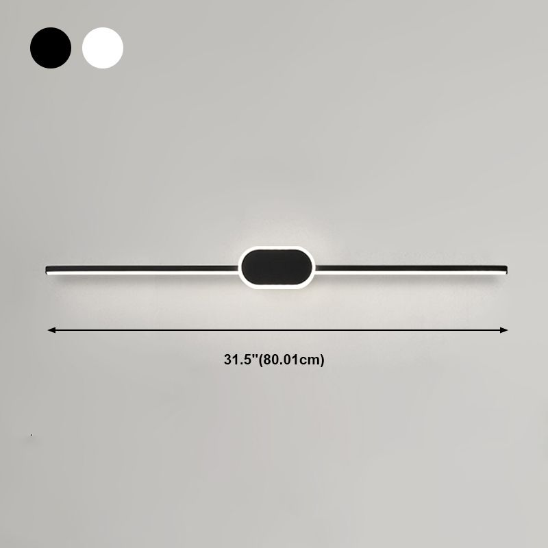 Metal Geometric Shade Wall Lighting Modern Style Mirror Wall Mounted Light Fixture