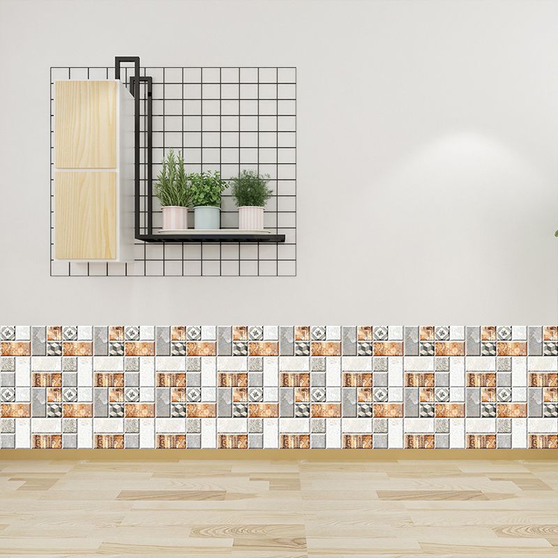 Mosaikfliesen-Tapetenpaneel-Set, Pick-Up-Sticks, Vintage-Küchen-Wanddekoration, 7,8 m² (18 Stück)