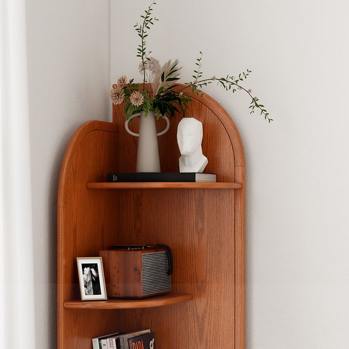 Scandinavian Closed Back Shelf Bookcase with 4 Shelves for Home Office