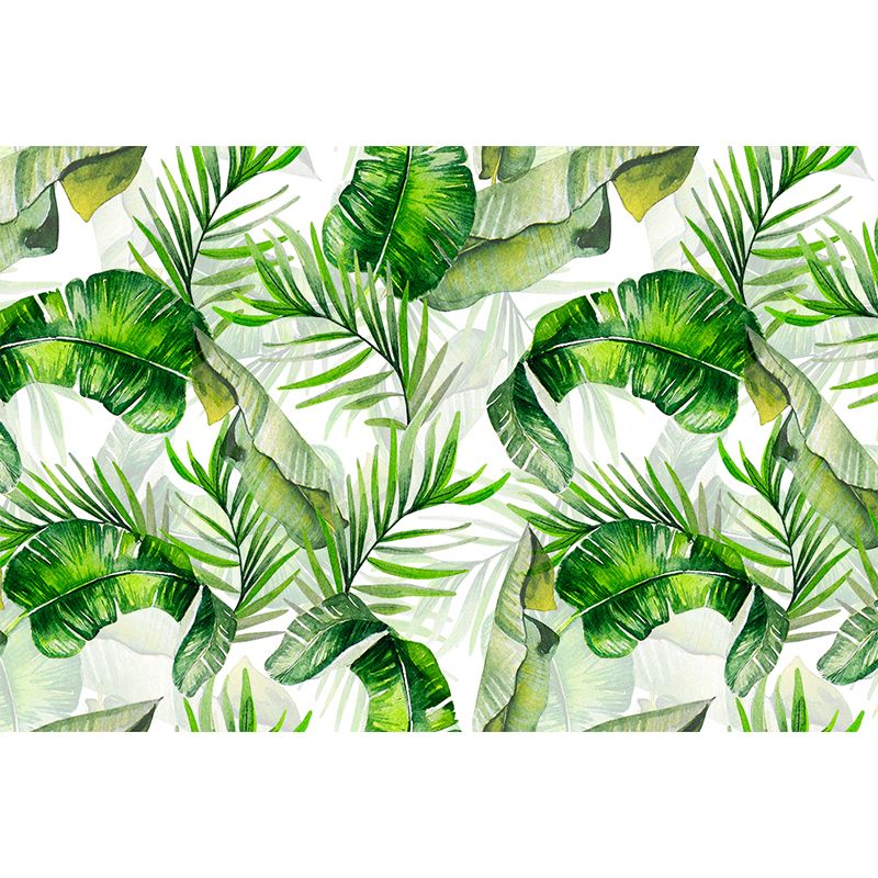 Tropical Teenagers Mural Decal Natural Botanical Scenery Pastel Color Wall Decor