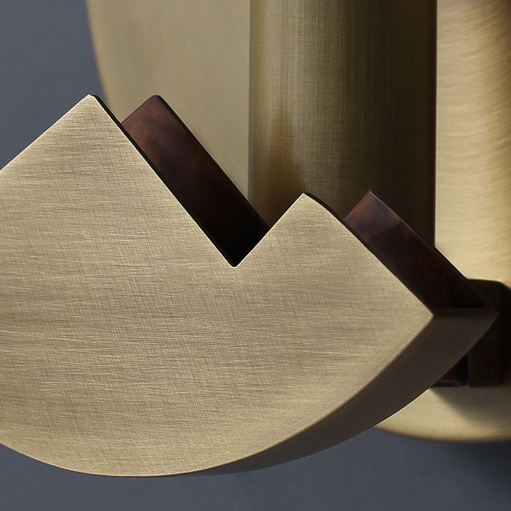 Modernism Simplicity Geometry Wall Lamp Creative Brass Staircase Corridor Lighting Sconce in Gold