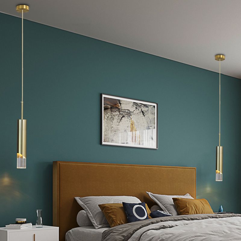 Postmodern Simplicity Cylinder Ceiling Suspension Lamp Acrylic Ceiling Lights Fixture for Restaurant