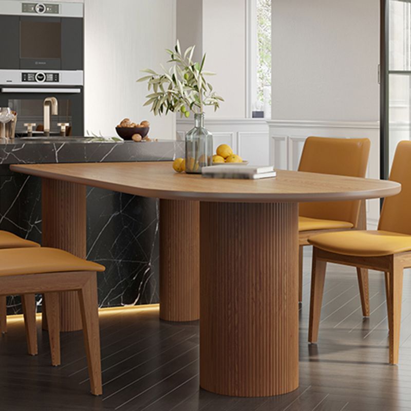 Mesa de comedor de estilo moderno colección de comedor de madera maciza de pino para interiores