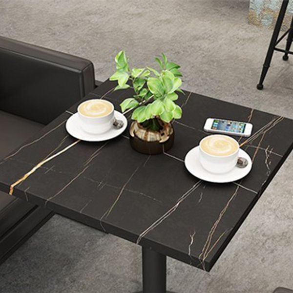 Industrial Style Dining Table Sintered Stone Table for Dining Room