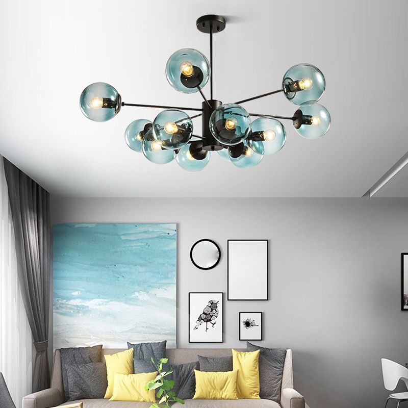 Lustre de lustre en verre luminaire de lustre moderne Light pour le salon