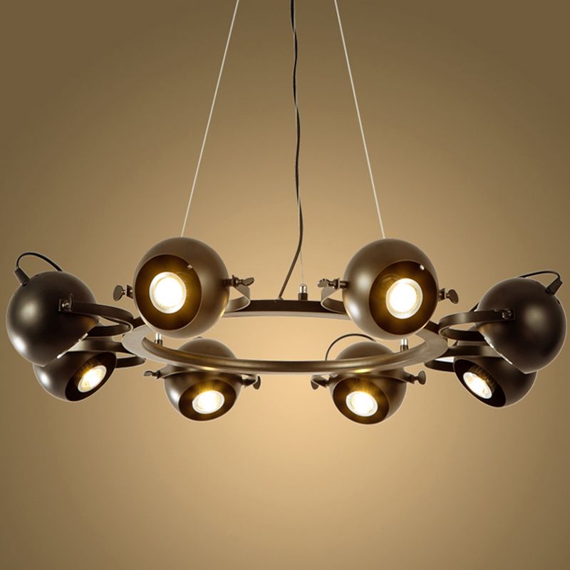 Assayements d'éclairage rond Postmodern Chandelier pour salle à manger du salon